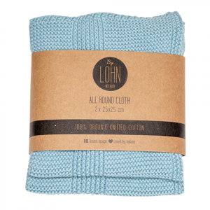 By LOHN Cloth/klud Power Blue 25*25 cm (2 stk.)
