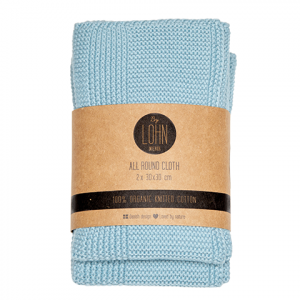 By LOHN Cloth/klud Powder blue 30*30 cm (2 stk.)