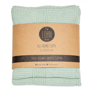By LOHN Cloth/klud Mint Green 25*25 cm (2 stk.)