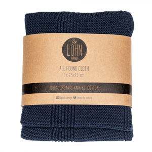 By LOHN Cloth/klud Navy 25*25 cm (2 stk.)