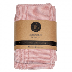 By LOHN Cloth/klud Light Pink 30*30 cm (2 stk.)