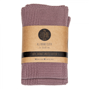 By LOHN Cloth/klud Twilight Mauve 30*30 cm (2 stk.)