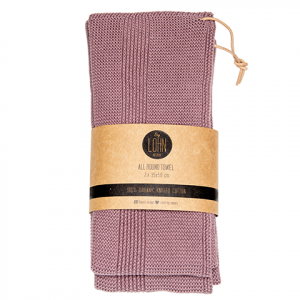 By LOHN håndklæde/viskestykke  Twilight Mauve 35*50 cm (2 stk)