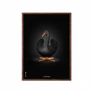 BRAINCHILD Plakat- sort svane 30*40 cm
