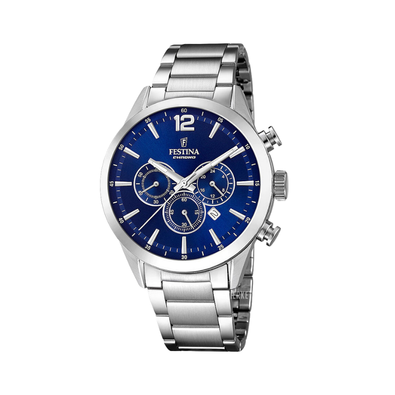 Festina Chronograph, Blå skive, F20343/7